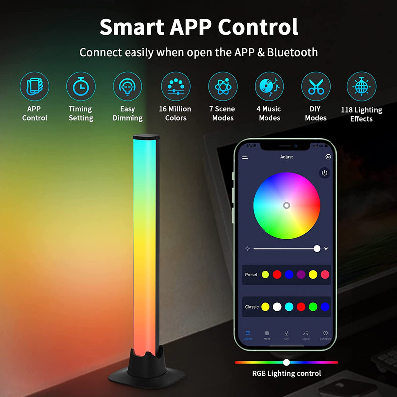 رقص نور مدل D18-RGB بسته دو عددی