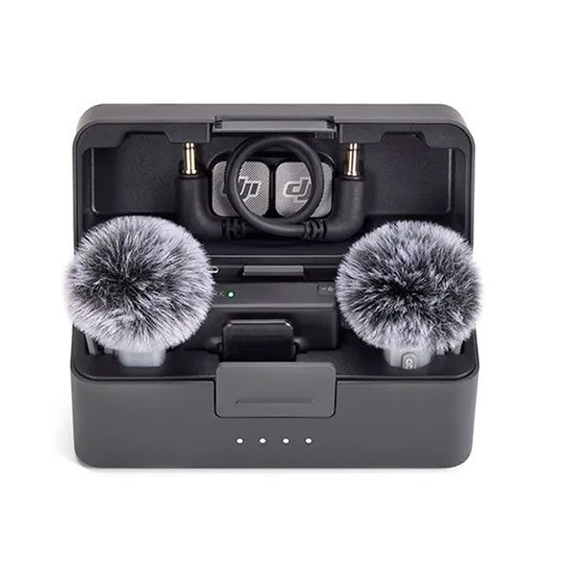 ست میکروفن بی سیم دی جی آی مدل Mic Mini 2 دوکاربره با درگاه اتصال Type-c