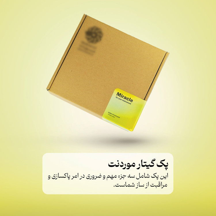 روغن و پولیش موردنت مدل مراقبت و پاک سازی ساز گیتار مجموعه 3 عدی