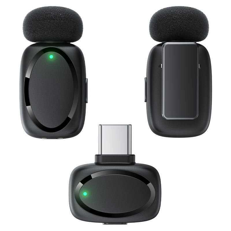 ست میکروفن بی سیم ایس فست مدل R2 با درگاه اتصال Type C
