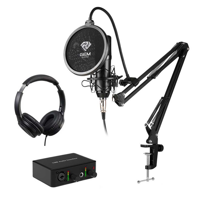 پکیج استودیوی خانگی پادکستر جم آدیو مدل GA800/SC20