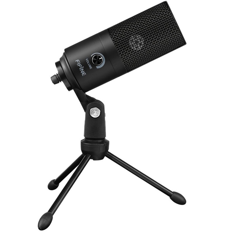 میکروفن کندانسر فای فاین مدل K669B با درگاه اتصال USB