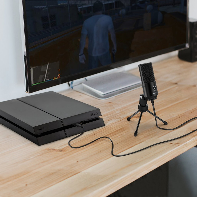 میکروفن کندانسر فای فاین مدل K669B با درگاه اتصال USB