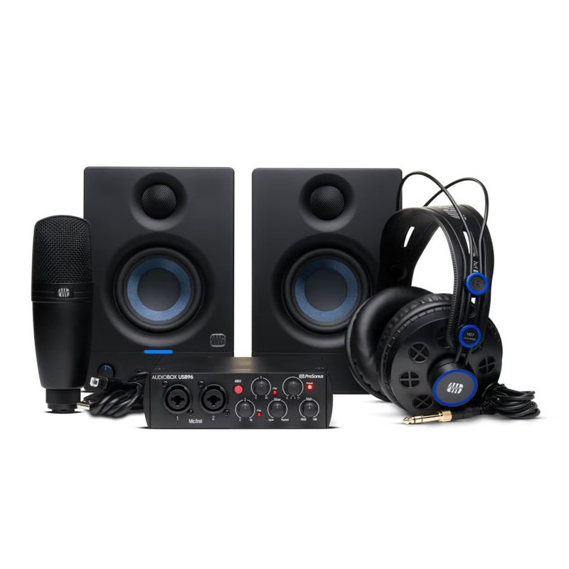 کارت صدا استودیو پریسونوس مدل AudioBox USB 96 Complete مجموعه 4 عددی