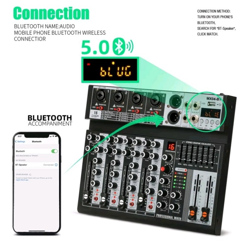 میکسر صدا مدل MX-04 99DSP