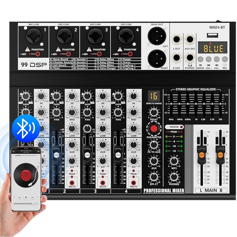 میکسر صدا مدل MX-04 99DSP