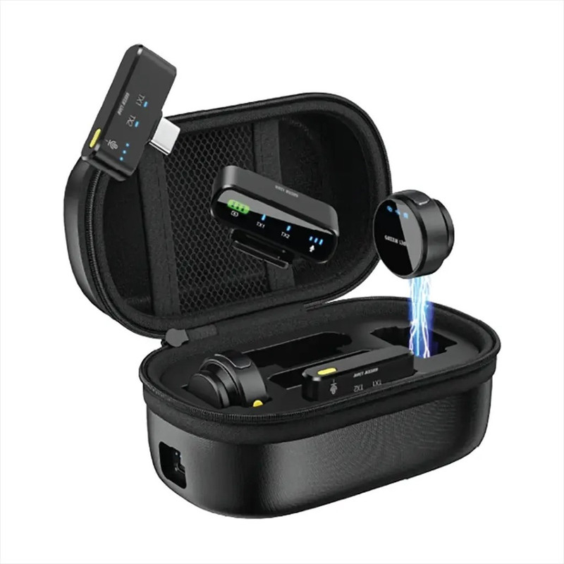ست میکروفن بی سیم گرین لاین مدل GM-85X با درگاههای اتصال USB C