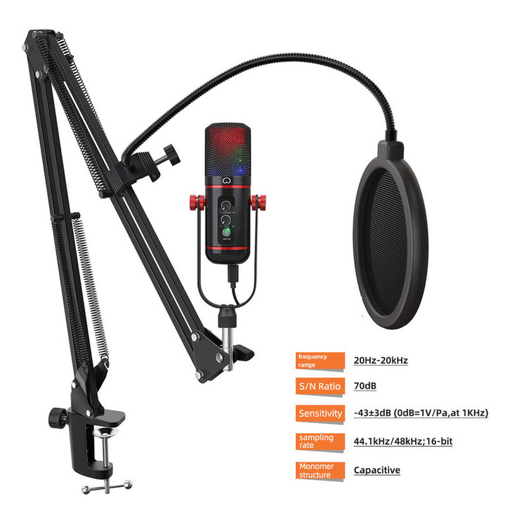 میکروفون کاندنسر جم آدیو مدل GA-200USB Kit