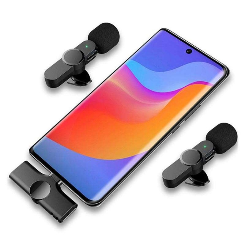 میکروفن یقه ای بی سیم مدل K61 dual type-c