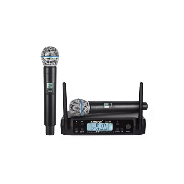 ست میکروفن بی سیم شور مدل GLXD4-UHF با درگاه اتصال XLR