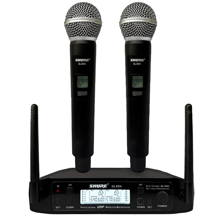 ست میکروفن بی سیم شور مدل GLXD4-UHF با درگاه اتصال XLR