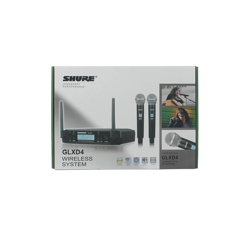 ست میکروفن بی سیم شور مدل GLXD4-UHF با درگاه اتصال XLR