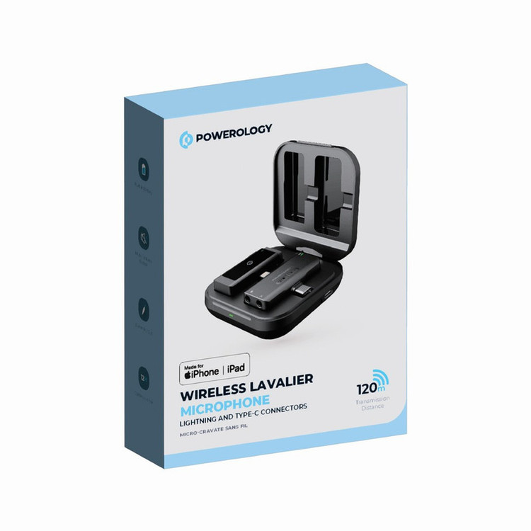 ست میکروفن بی سیم پاورولوجی مدل Lavalier - MFI Pwmic