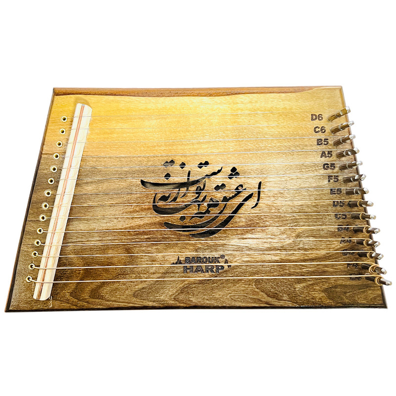 چنگ باروک مدل لیرا طرح عشق
