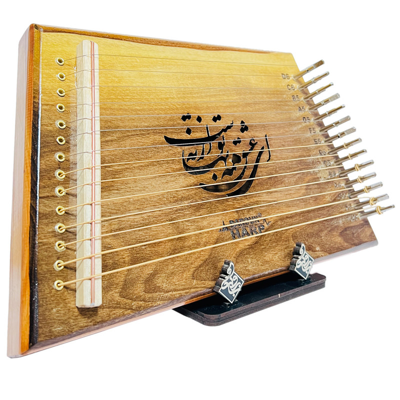 چنگ باروک مدل لیرا طرح عشق