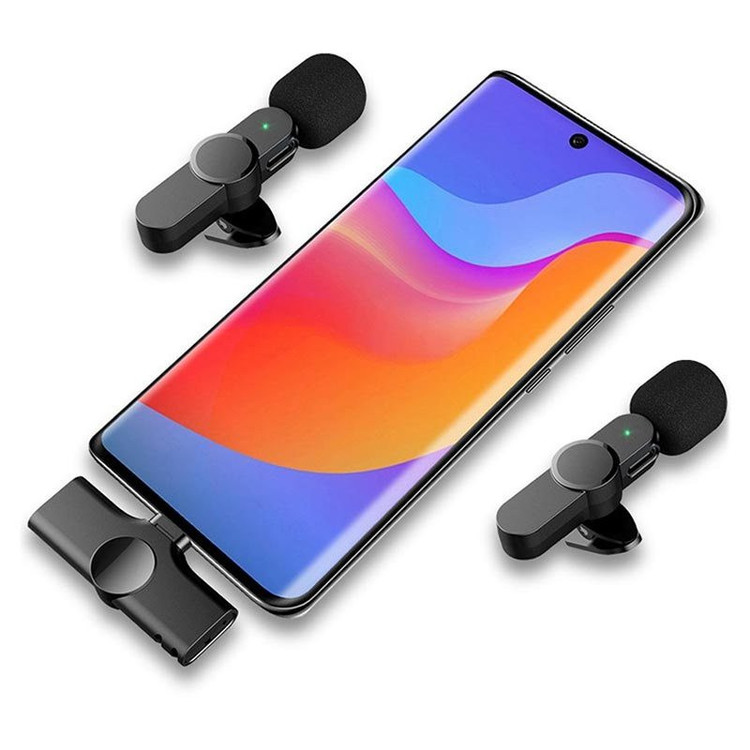 ست میکروفن یقه ای بی سیم مدل Dual TYPE-C