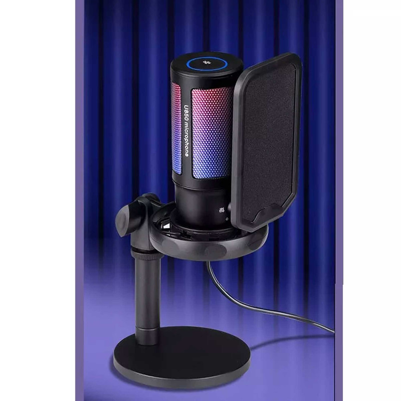 میکروفن رومیزی مدل U850 RGB با درگاه اتصال USB