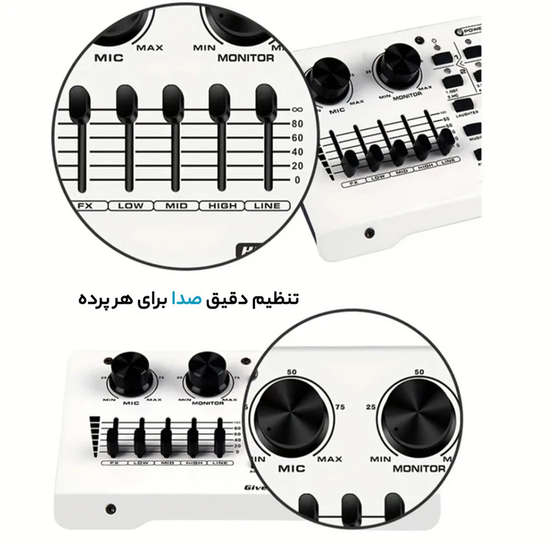 میکروفون استودیویی مدل 103 به همراه کارت صدا