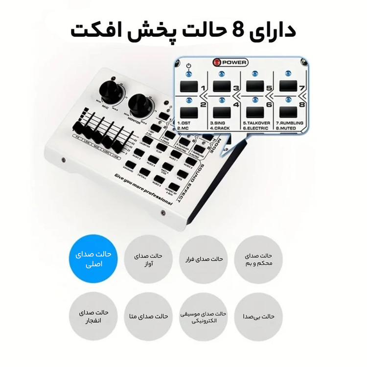 میکروفون استودیویی مدل 103 به همراه کارت صدا
