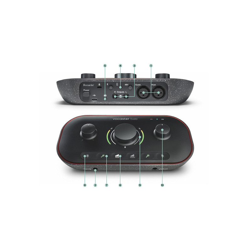 کارت صدا فوکوس رایت مدل Vocaster two
