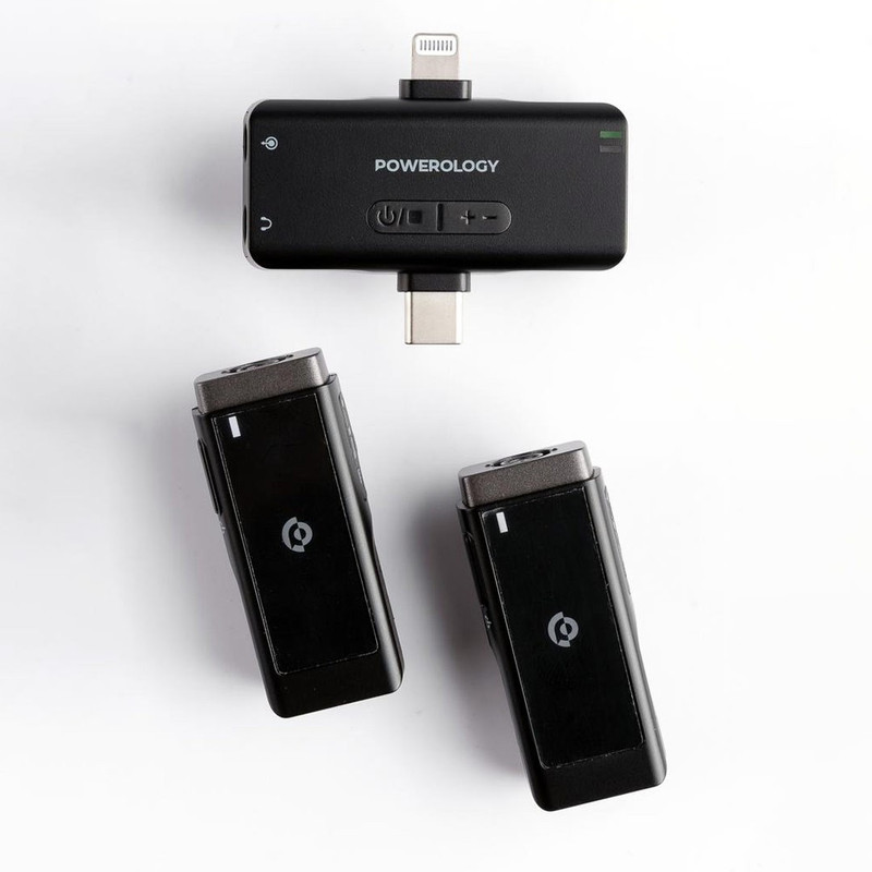 ست میکروفن بی سیم پاورولوجی مدل Lavalier -Duo -PWmic2
