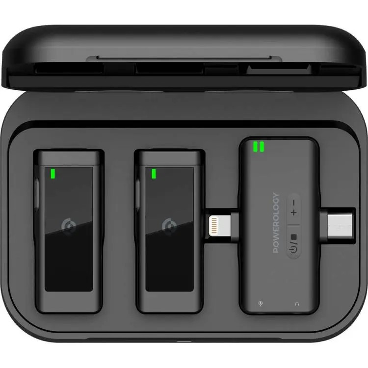 ست میکروفن بی سیم پاورولوجی مدل Lavalier -Duo -PWmic2