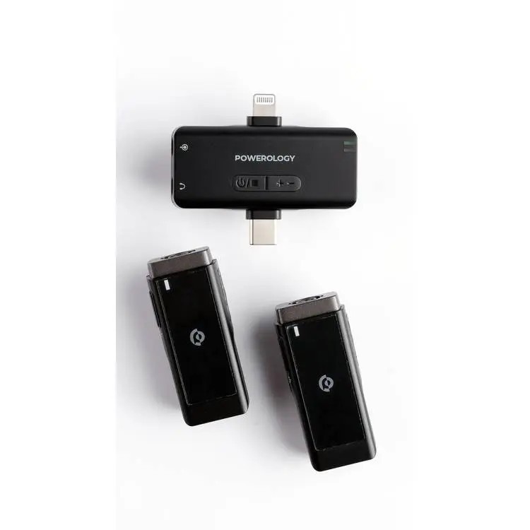ست میکروفن بی سیم پاورولوجی مدل Lavalier -Duo -PWmic2