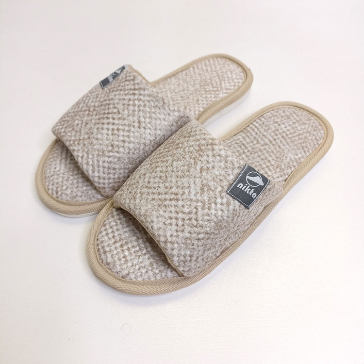 دمپایی حوله ای نیکتا مدل جلو باز 31-10000 کد 1585-CR