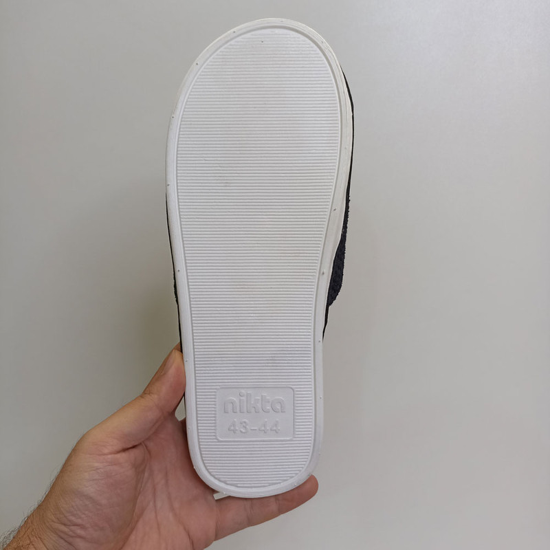 دمپایی حوله ای نیکتا مدل جلو باز 31-10000 کد 1585-BK