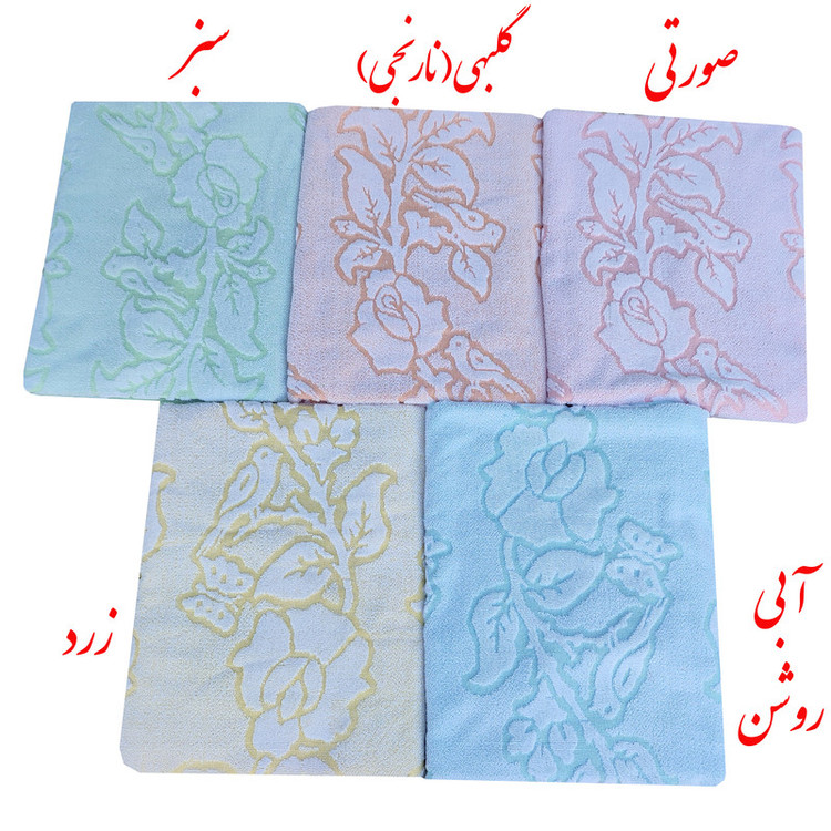 حوله حمام نساجی دُر هنر یزد مدل محبوبین 20 بافت سایز 185x110سانتی متر