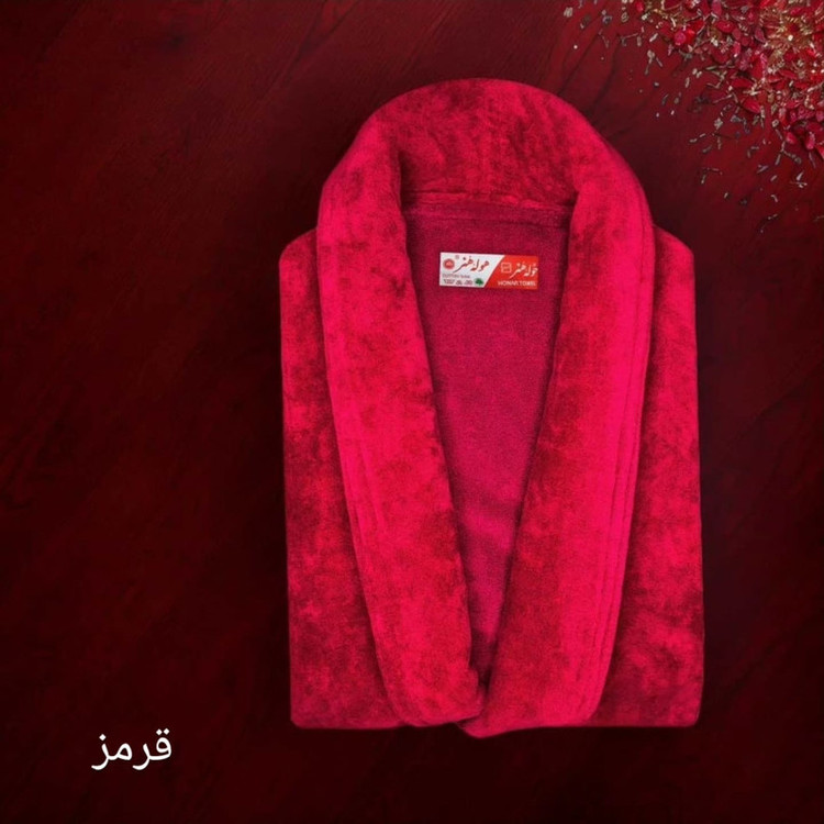 حوله پالتویی حوله هنر مدل تن پوش طرح ساده کد 02 سایز 125