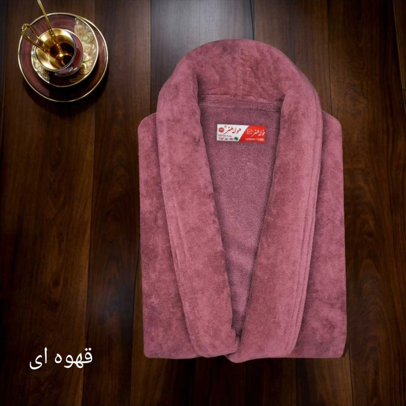 حوله پالتویی حوله هنر مدل تن پوش طرح ساده کد 02 سایز 125