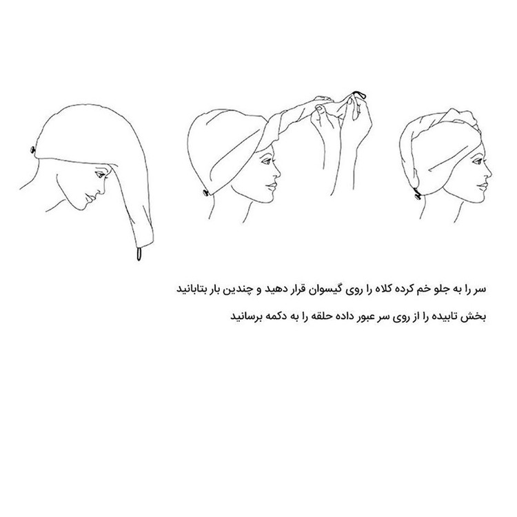 کلاه حمام مدل تاول استار طرح پفکی