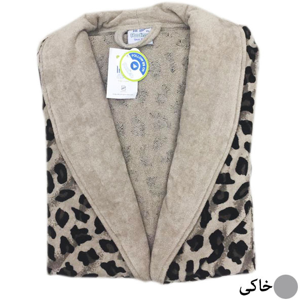 حوله پالتویی پودایران طرح پلنگی سایز 125 سانتی متر