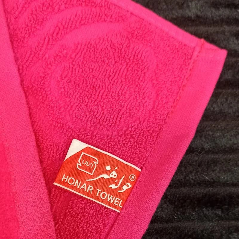 حوله حمام هنر طرح کاترین سایز 70*145 سانتی متر