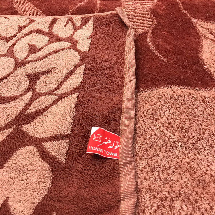 حوله حمام هنر طرح گلها سایز 110*175 سانتی متر