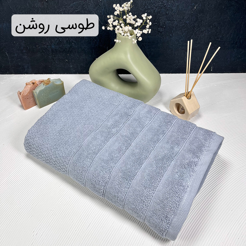 حوله حمام دنیز طرح پینار سایز 100 * 155 سانتی متر
