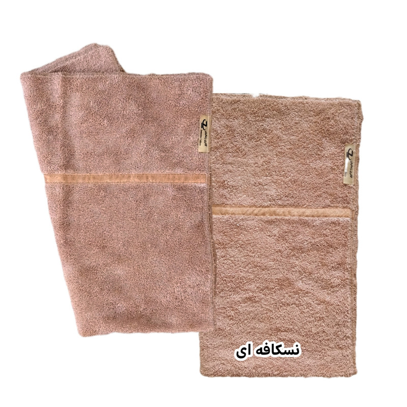 حوله دست و صورت زمانیان مدل Double 58 سایز 38 × 58 سانتی متر مجموعه دو عددی