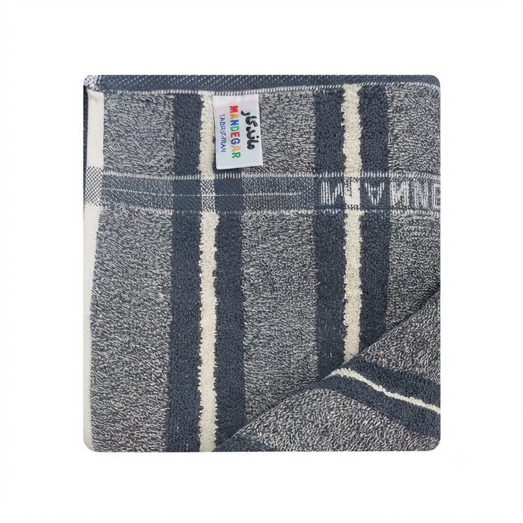 حوله دست و صورت ماندگار مدل راه راه سایز 40x65 سانتی متر