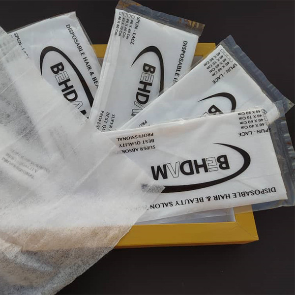 حوله یکبار مصرف بهدم کد 30 سایز 80x40 سانتی متر بسته 100 عددی