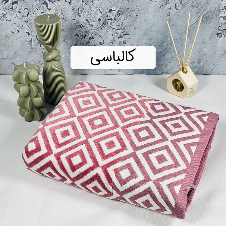 حوله حمام آذرریس طرح فلورین سایز 100×165 سانتی متر