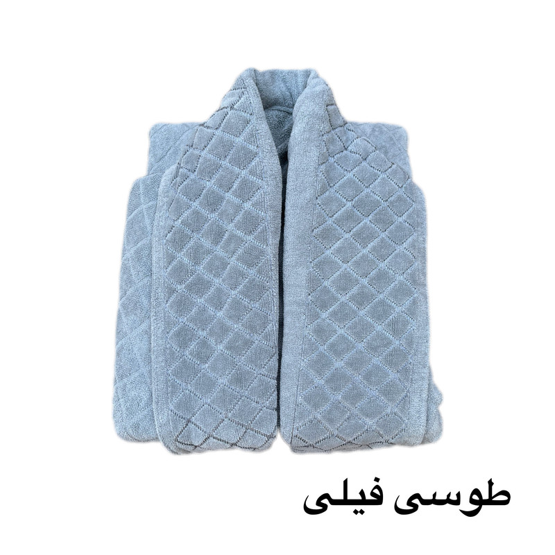 حوله پالتویی آقای کاریزما مدل شطرنجی سایز 135