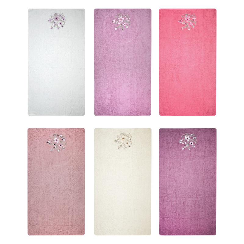 حوله دستی ربکا مدل R-05864 سایز 50x90 سانتیمتر مجموعه 6 عددی