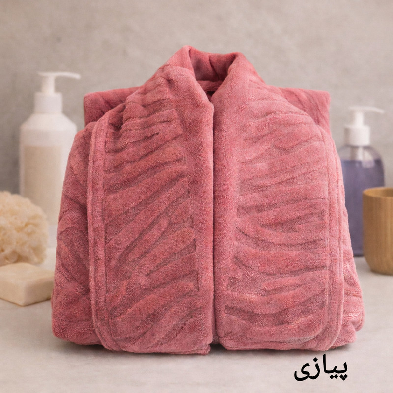 حوله پالتویی آقای کاریزما مدل موج سایز 125 سانتی متر مناسب محدوده قد 160 الی 185 سانتی متر