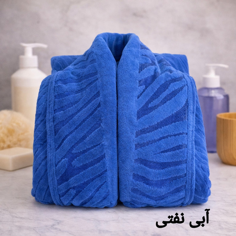 حوله پالتویی آقای کاریزما مدل موج سایز 125 سانتی متر مناسب محدوده قد 160 الی 185 سانتی متر
