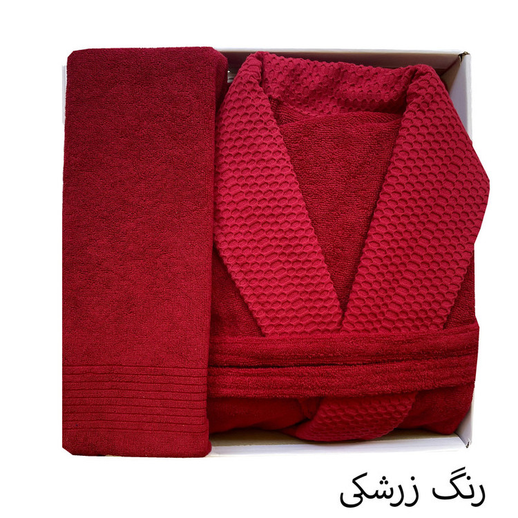 سرویس حوله پالتویی 3 تکه هنرمند مدل جی جی سایز 125