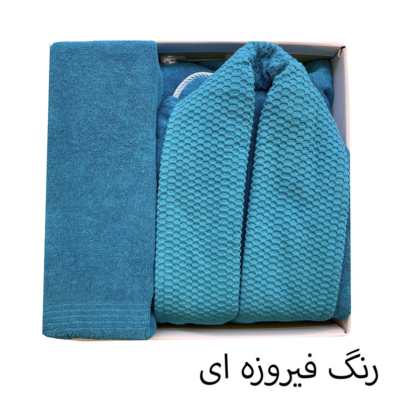 سرویس حوله پالتویی 3 تکه هنرمند مدل جی جی سایز 125