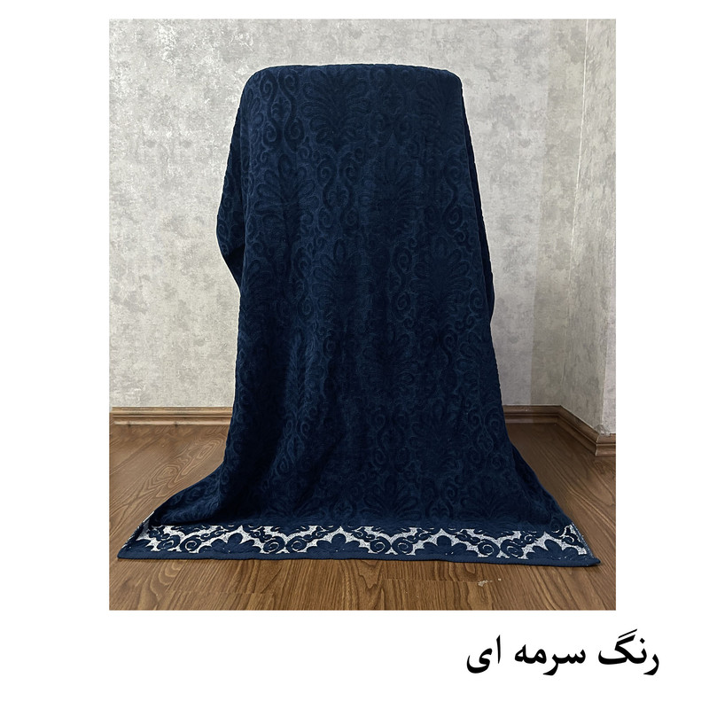 حوله حمام هنرمند مدل سلطنتی سایز 165x100 سانتی متر