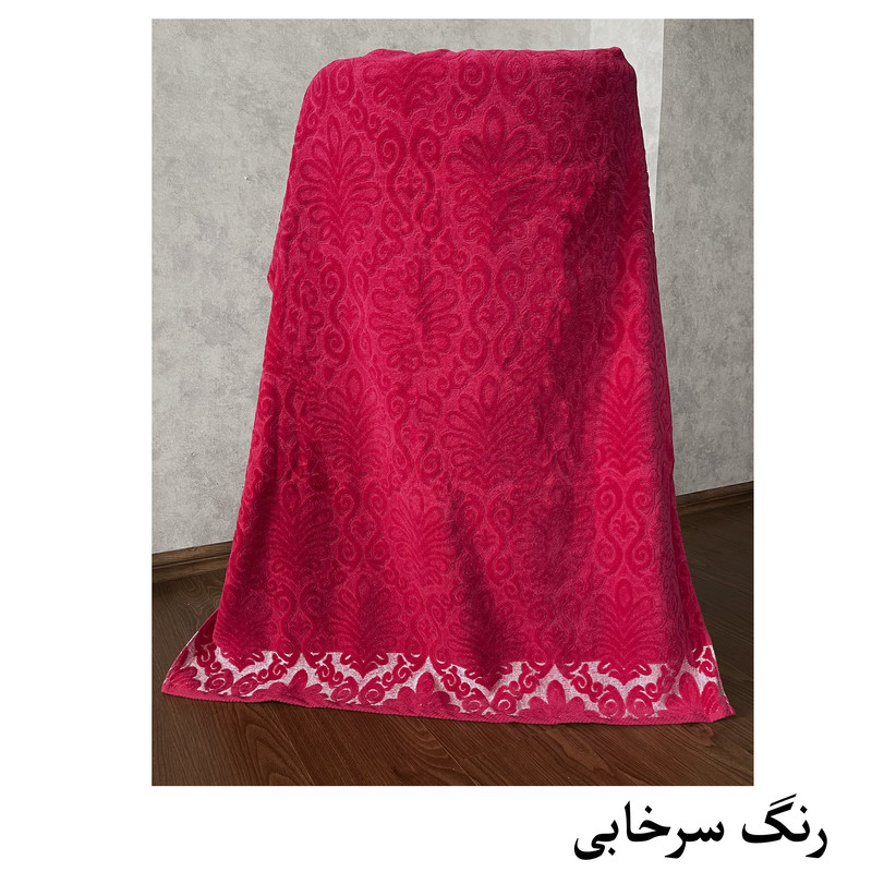 حوله حمام هنرمند مدل سلطنتی سایز 165x100 سانتی متر