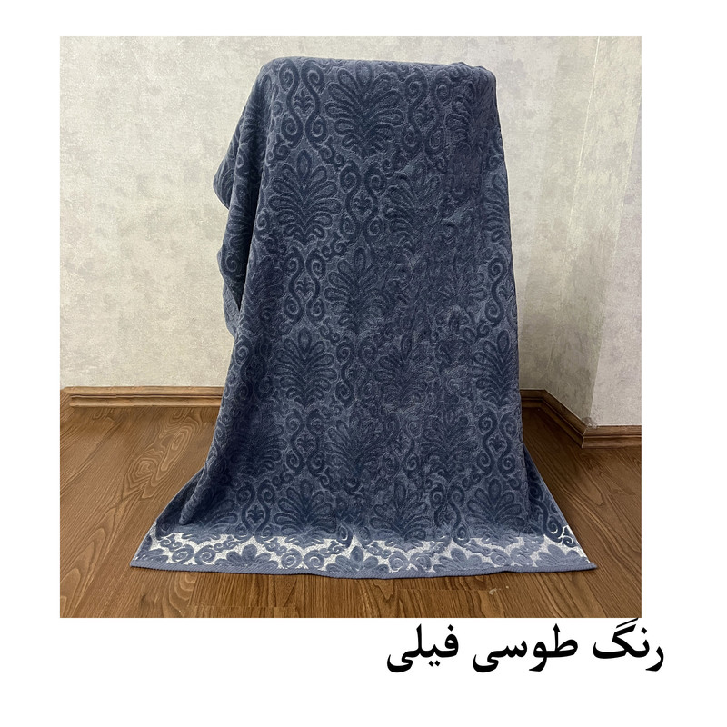 حوله حمام هنرمند مدل سلطنتی سایز 165x100 سانتی متر